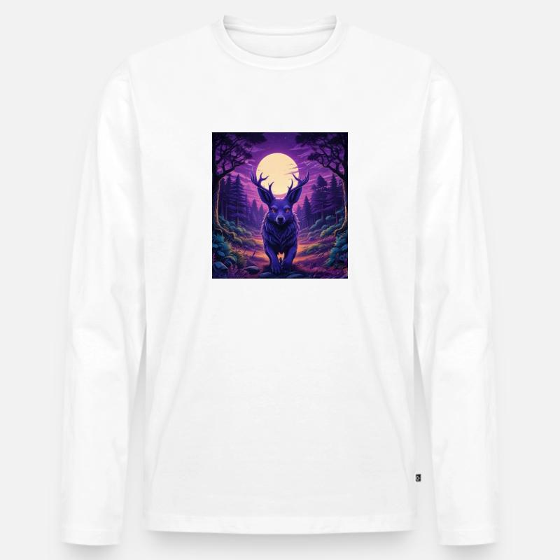 Fabelwesen - Männer Premium Bio Langarmshirt - Weiß
