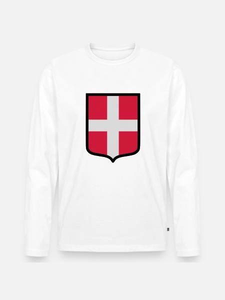 Blason Savoie (K) - T-shirt manches longues Premium bio Homme - blanc