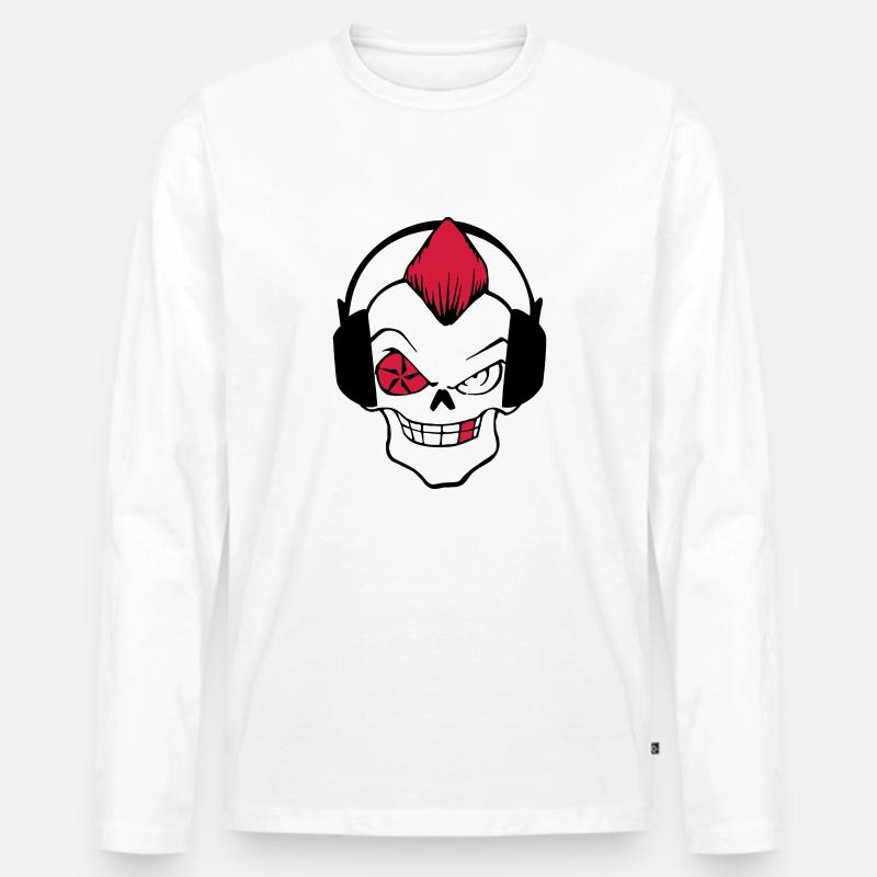 punkrock - Männer Premium Bio Langarmshirt - Weiß