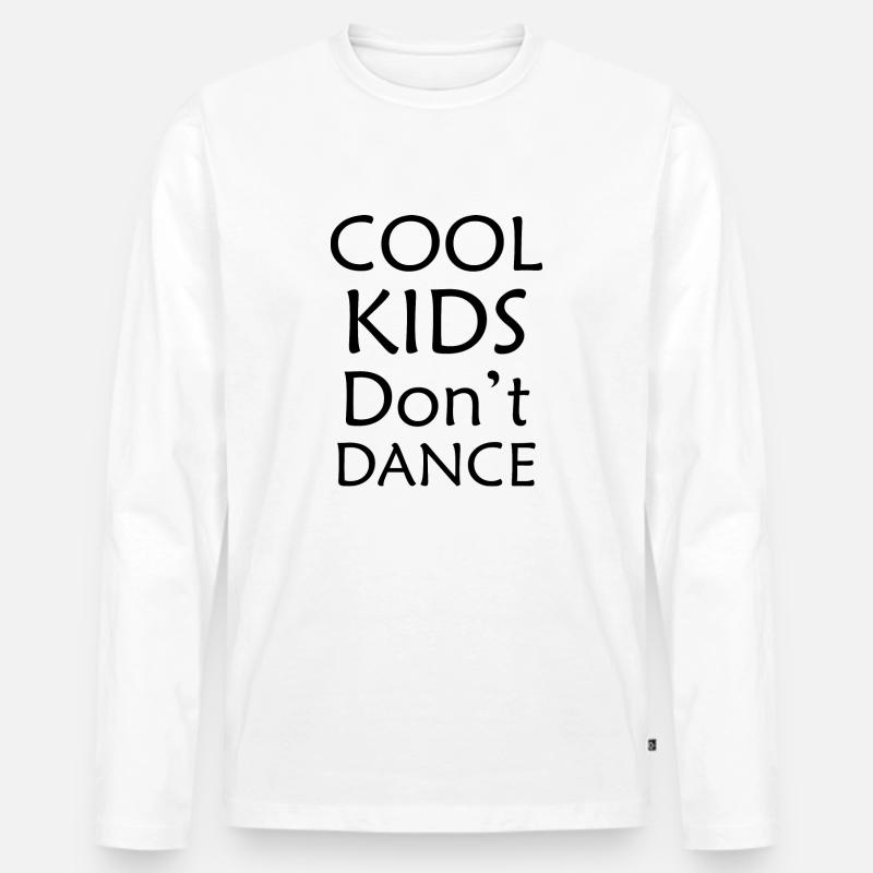 Dancing Dance Music - Männer Premium Bio Langarmshirt - Weiß