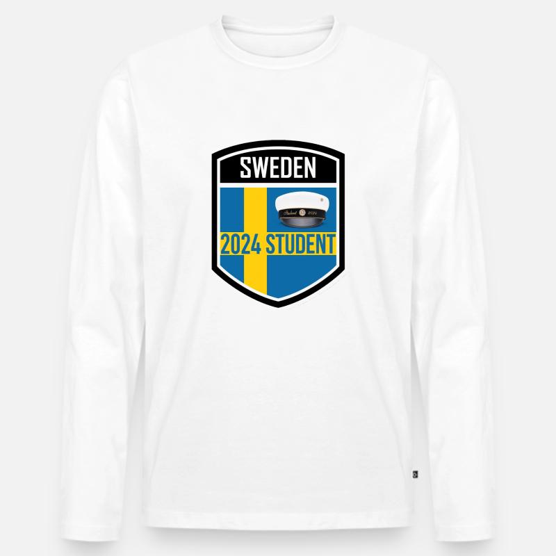 Abschlussfeier 2024 Abiturfeier - Männer Premium Bio Langarmshirt - Weiß