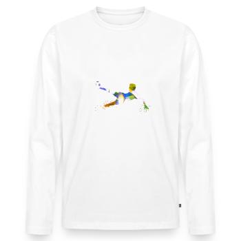 Soccer ,Soccer Soccer, Men's Soccer,graffiti - Men's Premium Organic Long Sleeve Shirt - white - Front - Nico (187cm)