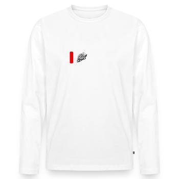 Viticulteur a besoin de pression t-shirt - T-shirt manches longues Premium bio Homme - blanc - Devant - Nico (187cm)