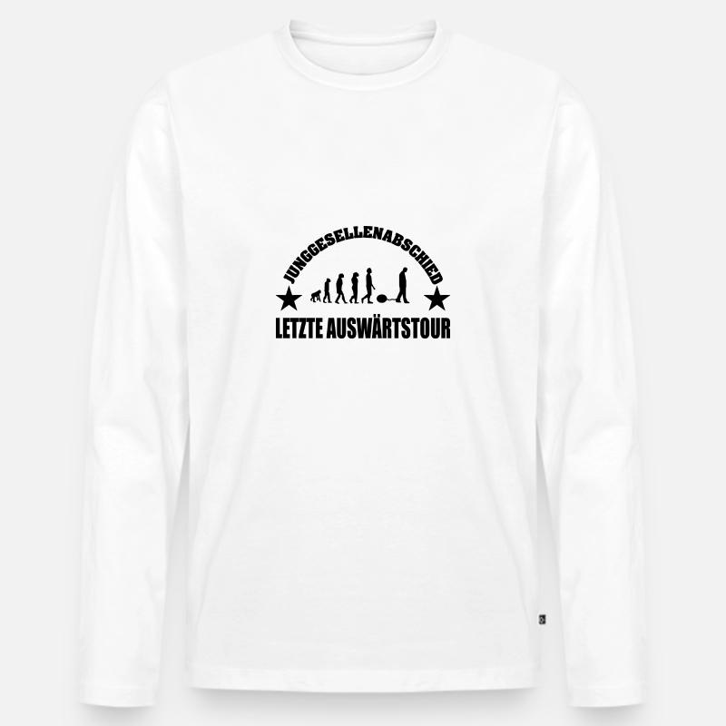 Junggesellenabschied - Männer Premium Bio Langarmshirt - Weiß
