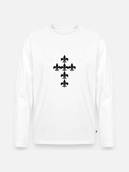 lily cross - Men's Premium Organic Long Sleeve Shirt - 