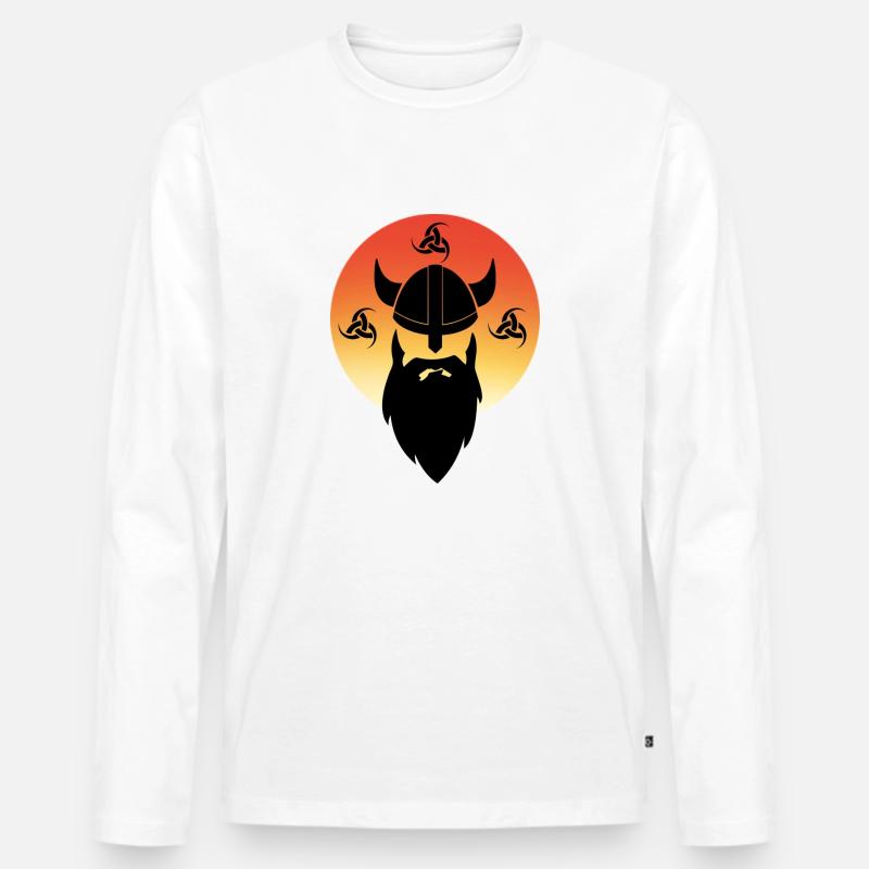 Wikingermode!! - Männer Premium Bio Langarmshirt - Weiß