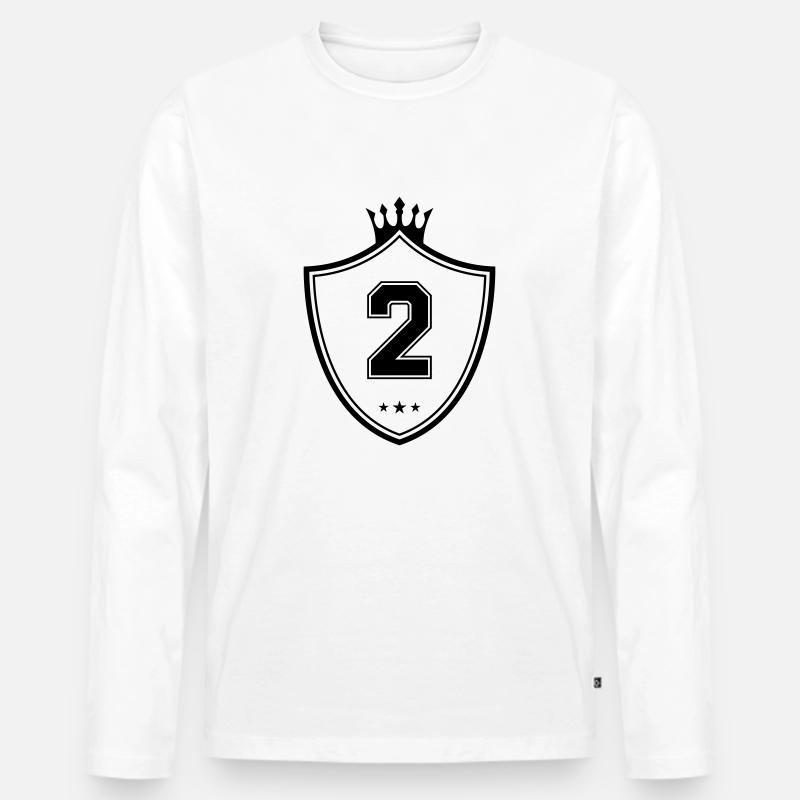 wappen 2 - Männer Premium Bio Langarmshirt - Weiß
