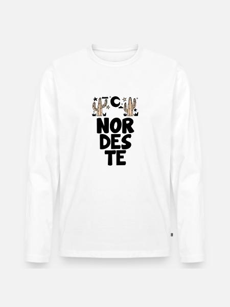 Brazilian Northeast - Men's Premium Organic Long Sleeve Shirt - white