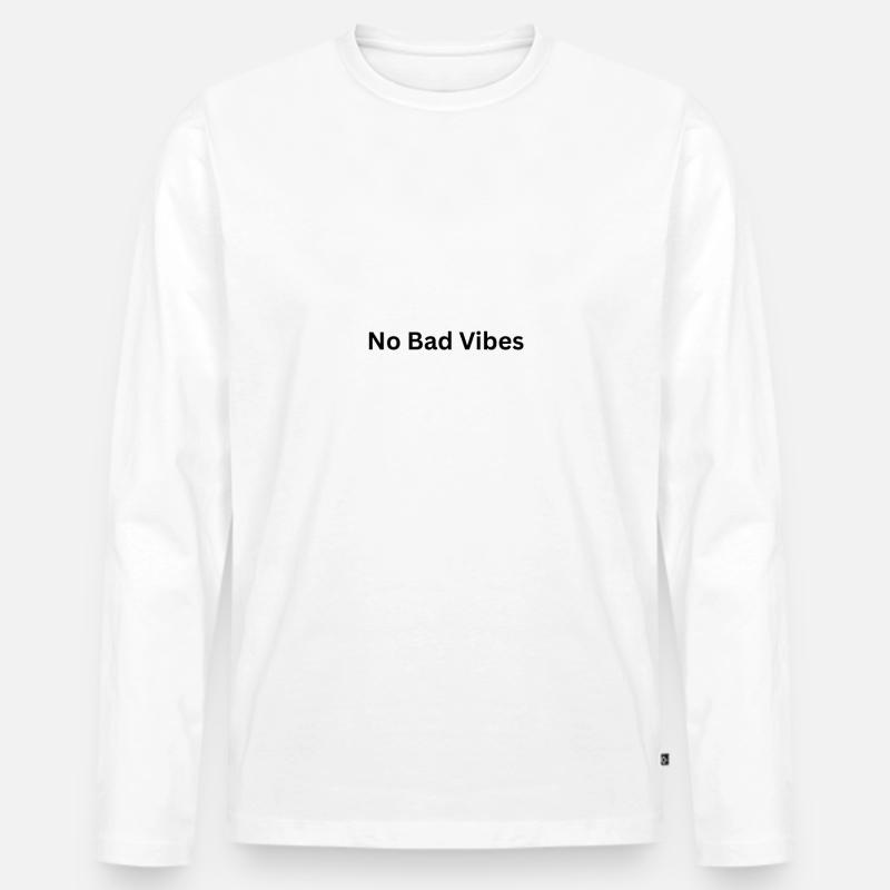 2000er - Vibes - Männer Premium Bio Langarmshirt - Weiß