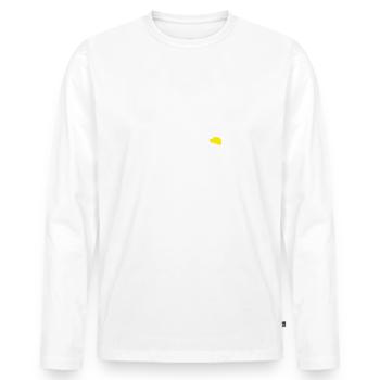 Polier in Rente Ruhestand Poliere Rentner Hausbau - Männer Premium Bio Langarmshirt - Weiß - Vorne - Nico (187cm)