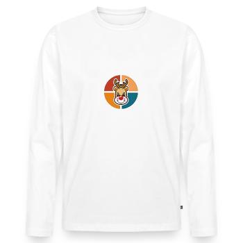 Rudolph - Men's Premium Organic Long Sleeve Shirt - white - Front - Nico (187cm)