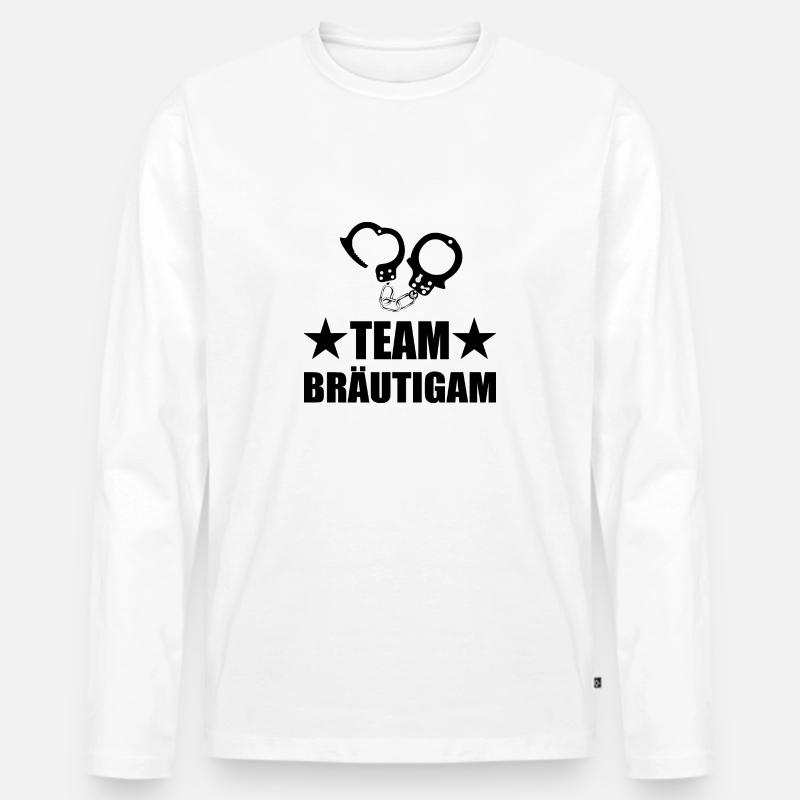 Junggesellenabschied - Männer Premium Bio Langarmshirt - Weiß