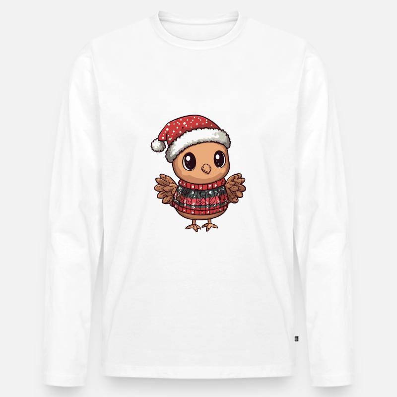 Truthan Weihnachten Comic - Männer Premium Bio Langarmshirt - Weiß
