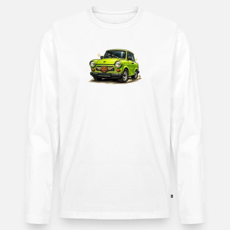 Schorsch Design - Männer Premium Bio Langarmshirt - Weiß