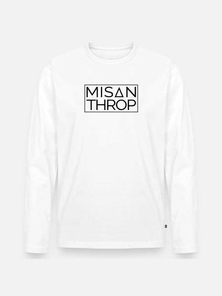 misanthrope - Men's Premium Organic Long Sleeve Shirt - white