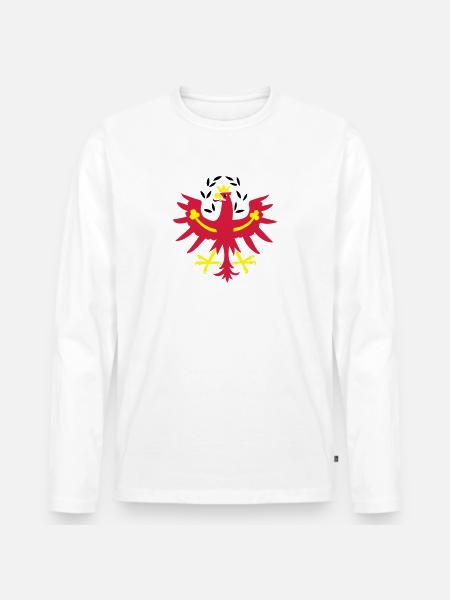 Tiroler Adler - Men's Premium Organic Long Sleeve Shirt - white