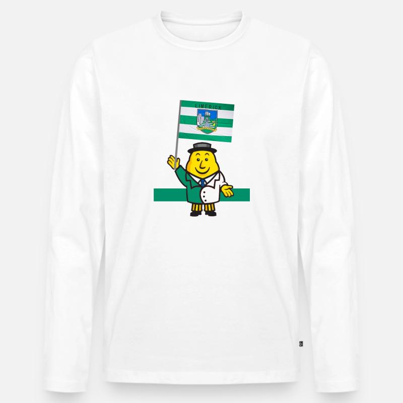 Limerick GAA - Männer Premium Bio Langarmshirt - Weiß