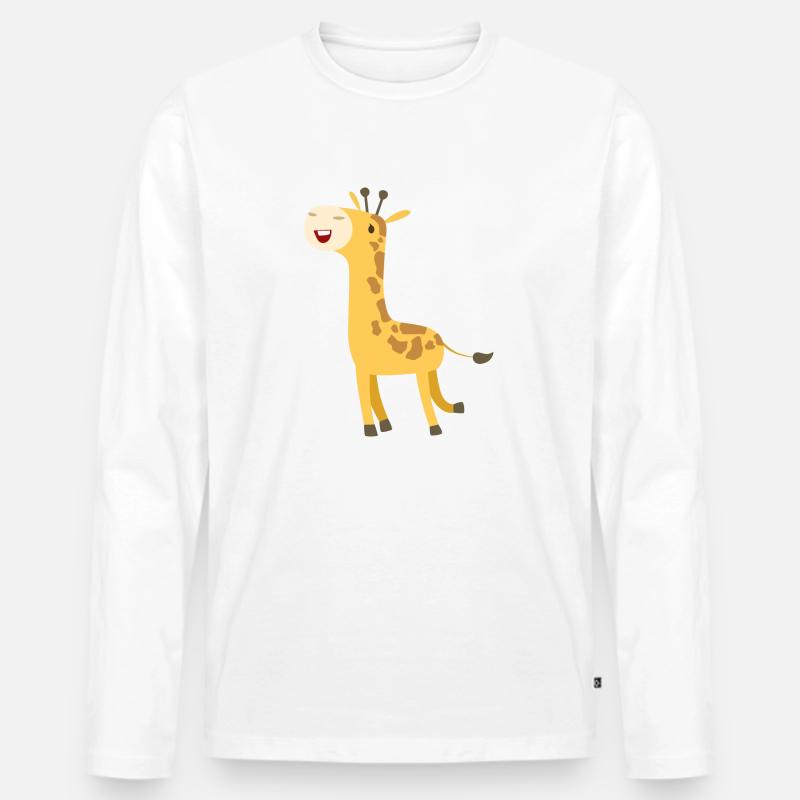 Wildtiere - Männer Premium Bio Langarmshirt - Weiß