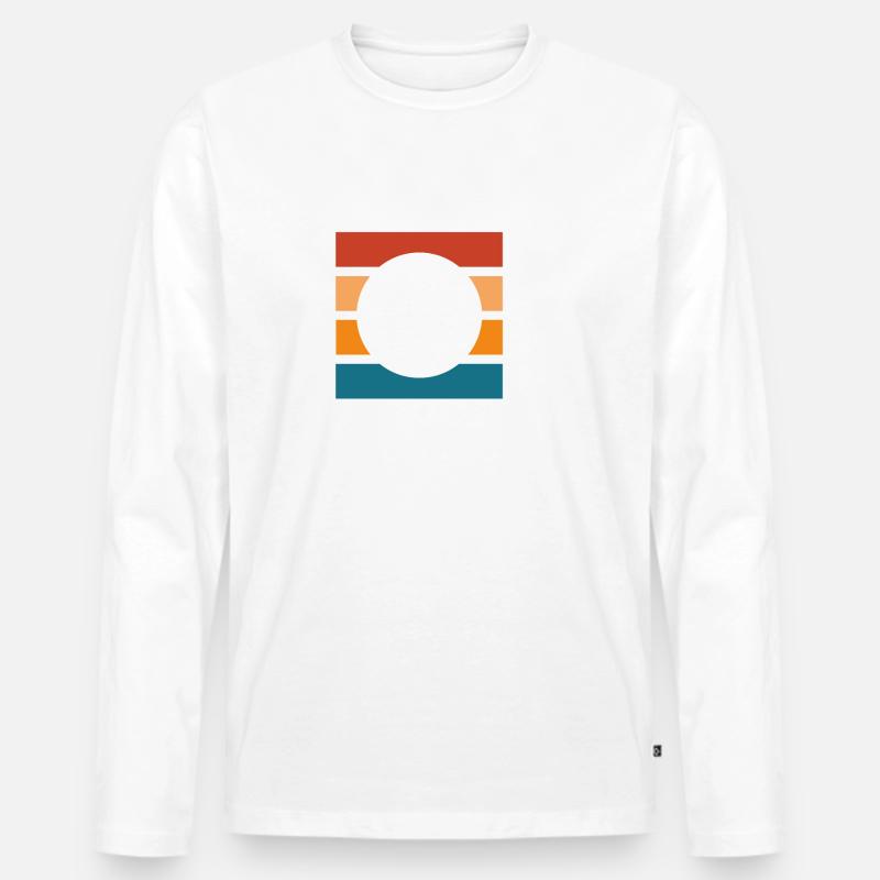 Floorball - Männer Premium Bio Langarmshirt - Weiß