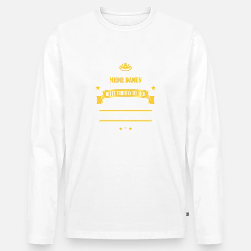 50-JÄHRIGE - Männer Premium Bio Langarmshirt - Weiß