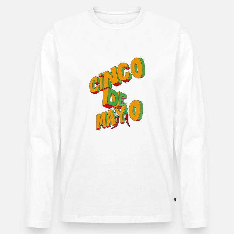 Conco de Mayo - Männer Premium Bio Langarmshirt - Weiß