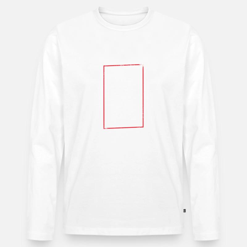 Denglisch Spruch - Männer Premium Bio Langarmshirt - Weiß