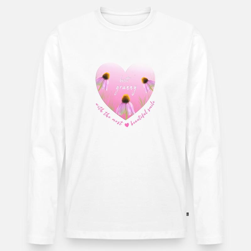 best granny - Männer Premium Bio Langarmshirt - Weiß
