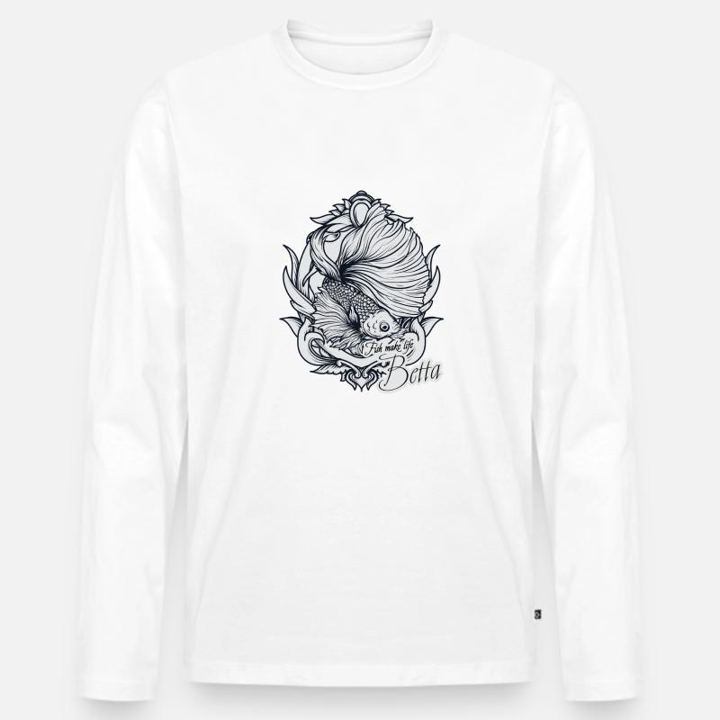 Fishkeeping - Männer Premium Bio Langarmshirt - undefined