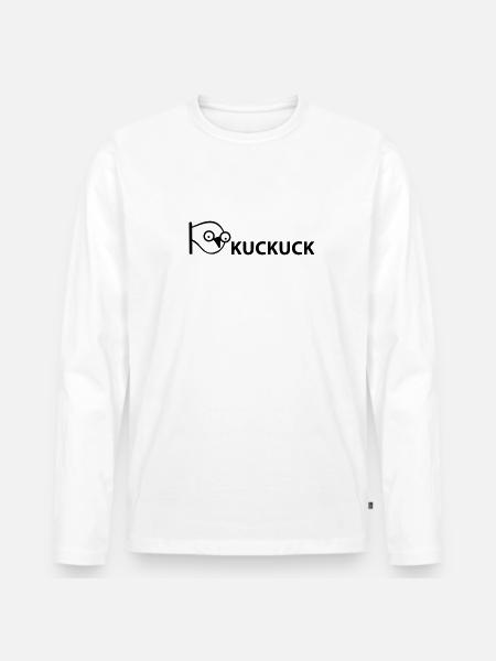 kuckuck - Männer Premium Bio Langarmshirt - Weiß