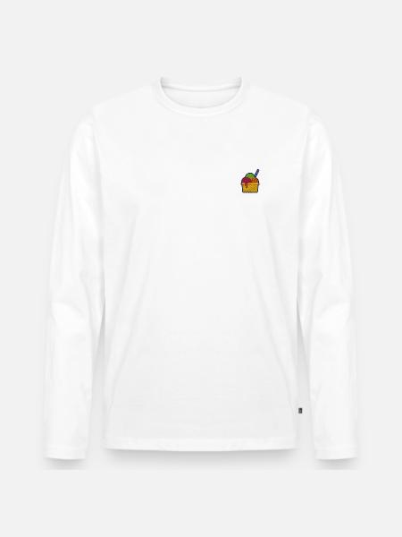 Glace - T-shirt manches longues Premium bio Homme - blanc