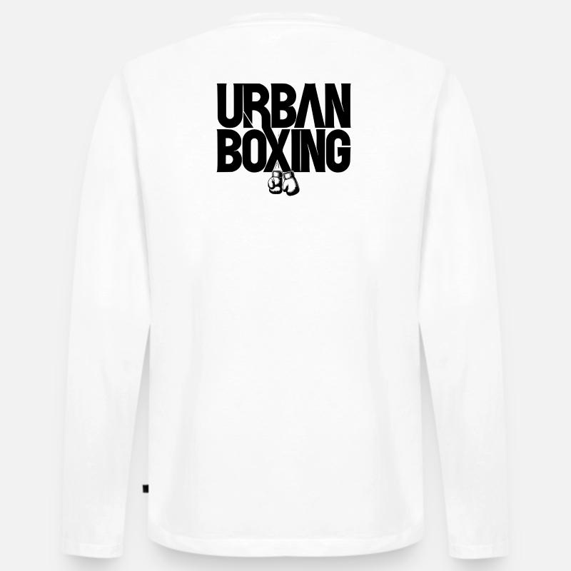 Boxing - Männer Premium Bio Langarmshirt - Weiß