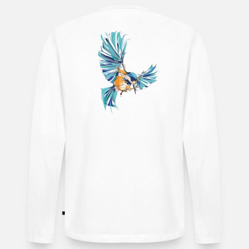 Eisvogel - Männer Premium Bio Langarmshirt - undefined