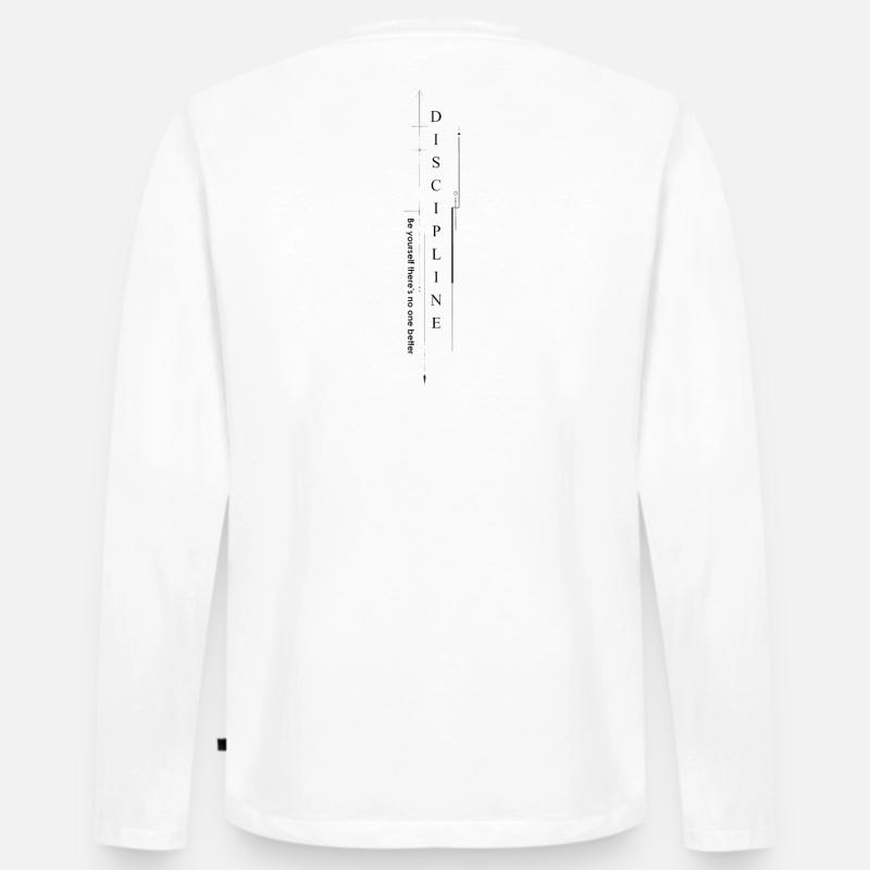 respect_marcel merch  - Männer Premium Bio Langarmshirt - Weiß
