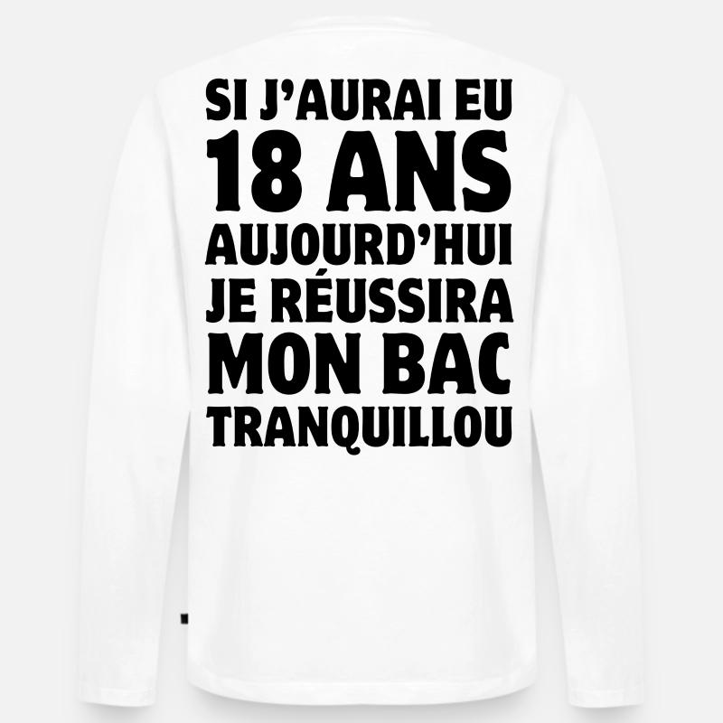 Bachelor, Abitur, Bachelor, Diplom - Männer Premium Bio Langarmshirt - Weiß