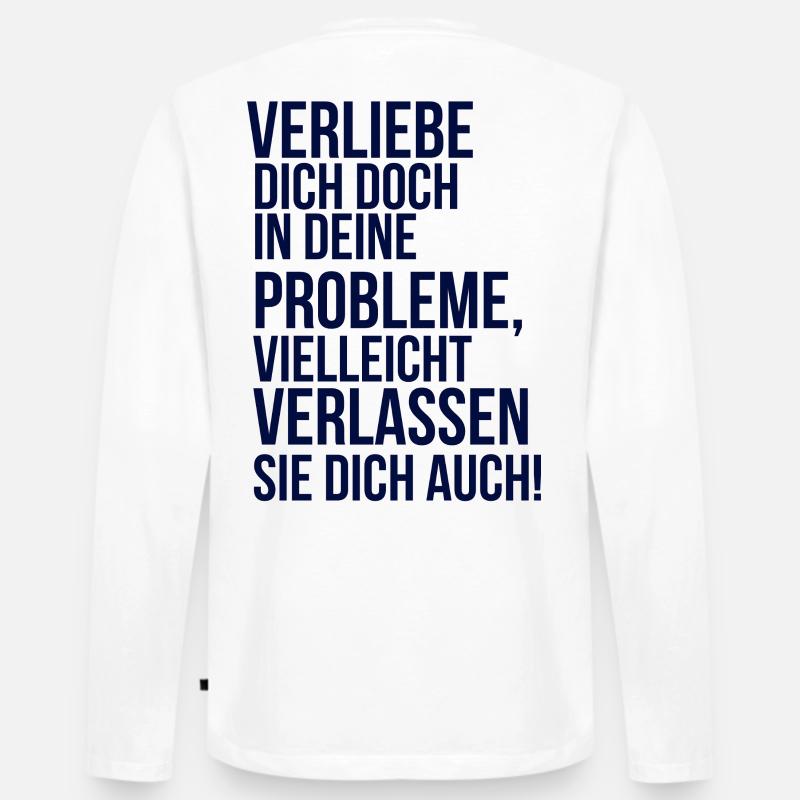 about going wild - verliebe dich in deine Problem - Männer Premium Bio Langarmshirt - Weiß