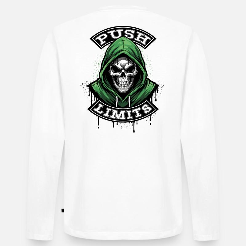 PUSH-LIMITS - Männer Premium Bio Langarmshirt - Weiß