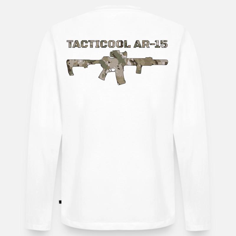 AR-15 - Männer Premium Bio Langarmshirt - Weiß