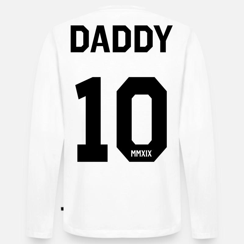 Daddy 2019 - Männer Premium Bio Langarmshirt - Weiß