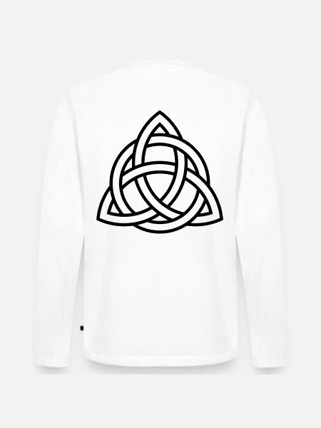 Celtic knot | Gift idea | Symbol - Men's Premium Organic Long Sleeve Shirt - white