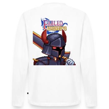 Fabled Adventure - Männer Premium Bio Langarmshirt - Weiß - Hinten - Nico (187cm)