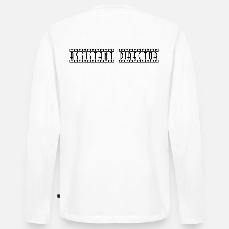 Assistant_Director - Männer Premium Bio Langarmshirt - Weiß