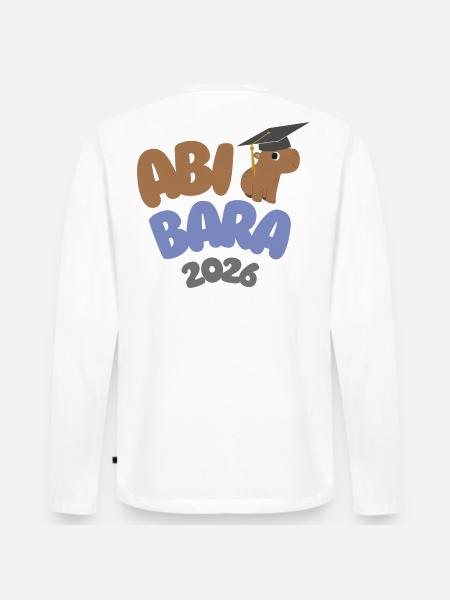 AbiBara 2026 – Chill until graduation - Men's Premium Organic Long Sleeve Shirt - white