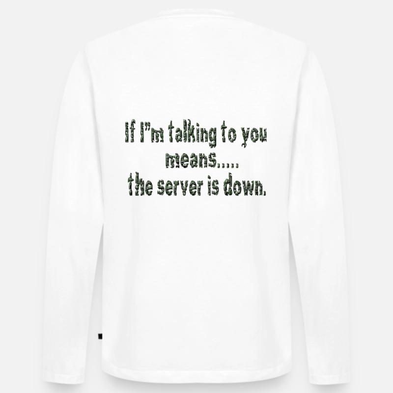 Hacking hacker hacker computer cybersecurity - Men's Premium Organic Long Sleeve Shirt - white