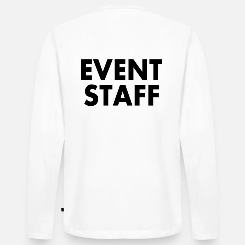 Event staff - Männer Premium Bio Langarmshirt - Weiß