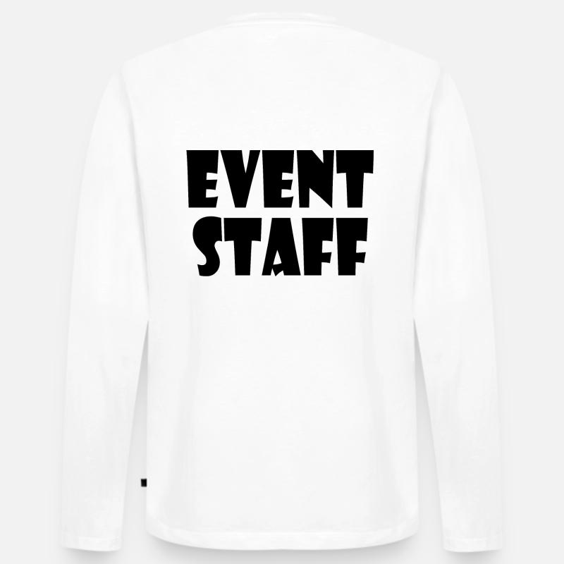 Event staff - Männer Premium Bio Langarmshirt - Weiß