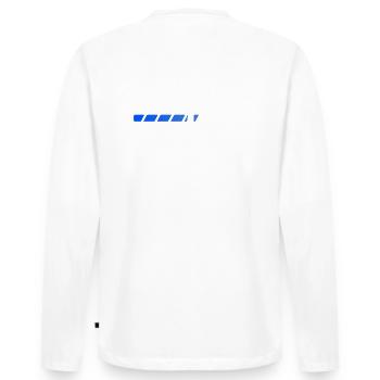 Papa 2026 Chargement Futur papa 2026 - T-shirt manches longues Premium bio Homme - blanc - Dos - Nico (187cm)