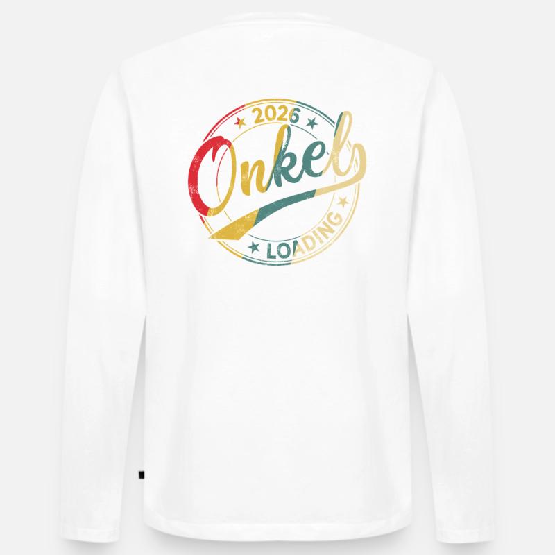 Onkel 2026 Loading Werdender Onkel 2026 - Männer Premium Bio Langarmshirt - Weiß