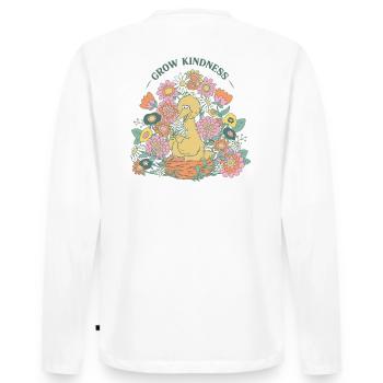 Sesame Street Toccata Grow Kindness Design Dorsale - T-shirt manches longues Premium bio Homme - blanc - Dos - Nico (187cm)
