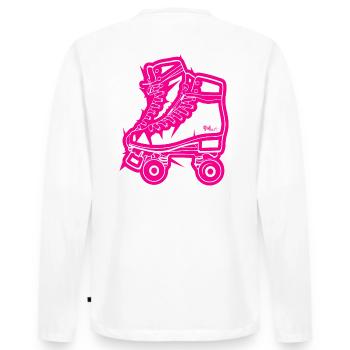 Pink Skates 94art - T-shirt manches longues Premium bio Homme - blanc - Dos - Nico (187cm)