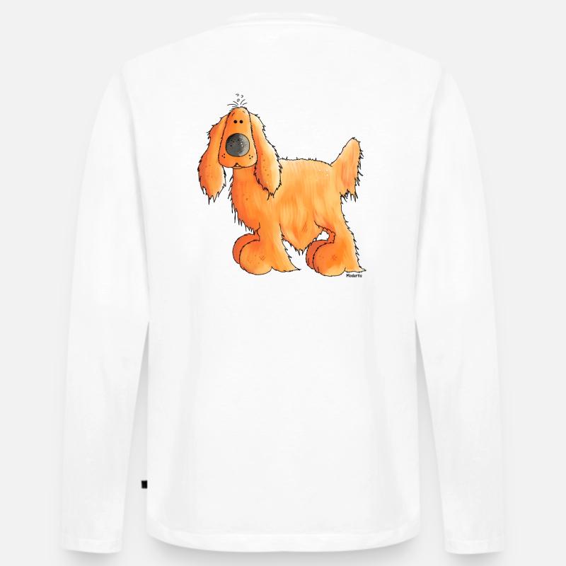 Goldiger Cocker Spaniel - Hund - Männer Premium Bio Langarmshirt - undefined